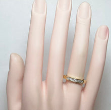 Load image into Gallery viewer, Vintage 14k Channel Princess Cut Diamond Ring