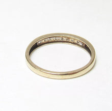 Load image into Gallery viewer, Vintage 10k Channel Diamond Ring