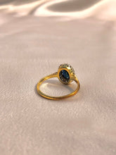 Load image into Gallery viewer, Antique 18k Sapphire Diamond Ring 1907