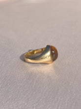 Load image into Gallery viewer, Vintage 9k Honey Citrine Signet Ring 1967