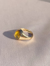 Load image into Gallery viewer, Vintage 9k Honey Citrine Signet Ring 1967
