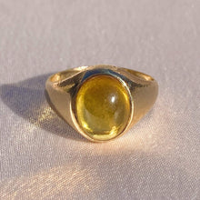 Load image into Gallery viewer, Vintage 9k Honey Citrine Signet Ring 1967