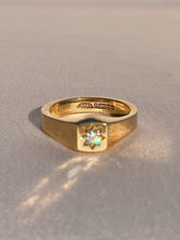 Load image into Gallery viewer, Vintage 9k Gypsy Diamond Starburst Ring 1968