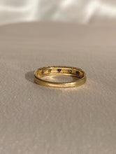 Load image into Gallery viewer, Vintage 9k Diamond Sapphire Band 1990
