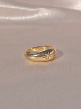 Load image into Gallery viewer, Vintage 9k Gypsy Diamond Trilogy Ring 1985