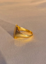 Load image into Gallery viewer, Antique 9k Square Signet Ring 1927