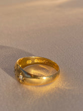 Load image into Gallery viewer, Antique 18k Seed Pearl Diamond Gypsy 1907