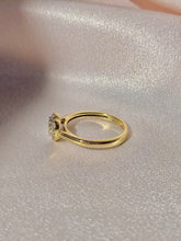 Load image into Gallery viewer, 9k Diamond Heart Cluster Ring