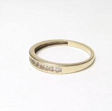 Load image into Gallery viewer, Vintage 10k Channel Diamond Ring