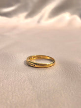 Load image into Gallery viewer, Vintage 14k Gold Channel Diamond Band