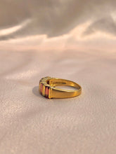Load image into Gallery viewer, Vintage 9k Baguette Garnet Ring