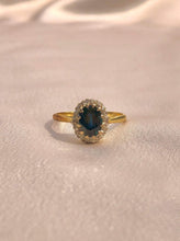 Load image into Gallery viewer, Antique 18k Sapphire Diamond Ring 1907
