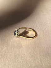 Load image into Gallery viewer, Vintage 9k Sapphire Diamond Cluster 1984