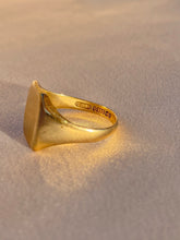 Load image into Gallery viewer, Antique 9k Square Signet Ring 1927