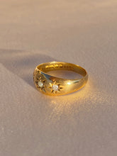 Load image into Gallery viewer, Antique 18k Seed Pearl Diamond Gypsy 1907