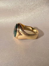 Load image into Gallery viewer, Antique 9k Intaglio Crest Bloodstone Signet Ring