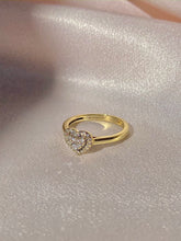 Load image into Gallery viewer, 9k Diamond Heart Cluster Ring