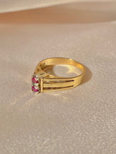 Load image into Gallery viewer, Vintage 9k Ruby Boho Ring 1979