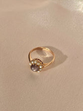 Load image into Gallery viewer, Antique 9k Indian Star Sapphire Pearl Cluster Ring