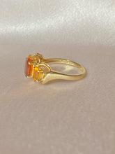 Load image into Gallery viewer, Vintage 14k Citrine Garnet Ring
