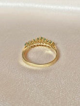 Load image into Gallery viewer, Vintage 14k Emerald Cathedral Ring