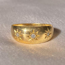 Load image into Gallery viewer, Antique 18k Diamond Trilogy Gypsy 1890s