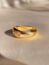 Load image into Gallery viewer, Antique 18k Diamond Trilogy Gypsy Ring 1914