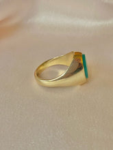 Load image into Gallery viewer, Vintage 9k Agate Signet Ring 1992