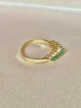 Load image into Gallery viewer, Vintage 14k Emerald Cathedral Ring