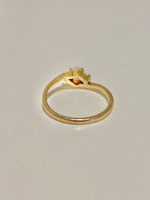 Load image into Gallery viewer, Vintage 14k Diamond Opal Cabochon Dainty Ring