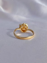 Load image into Gallery viewer, Vintage 10k Pearl Diamond Nested Cluster Ring