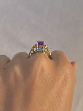 Load image into Gallery viewer, Vintage 10k Topaz Amethyst Swivel Ring