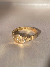 Load image into Gallery viewer, Antique 15k Pearl Starburst Gypsy Ring 1879