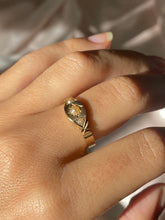 Load image into Gallery viewer, Antique 15k Pearl Starburst Gypsy Ring 1879