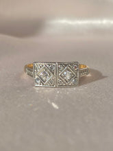 Load image into Gallery viewer, Antique Platinum 9k Diamond Art Deco Ring