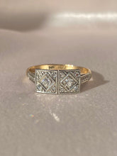 Load image into Gallery viewer, Antique Platinum 9k Diamond Art Deco Ring