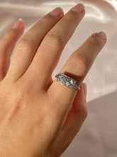 Load image into Gallery viewer, Antique Platinum 9k Diamond Art Deco Ring