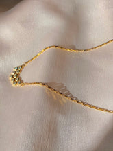 Load image into Gallery viewer, Vintage 9k Bezel Diamond Necklace 0.40 cts