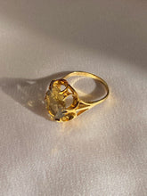 Load image into Gallery viewer, Vintage 9k Smoky Quartz Dress Ring 1975