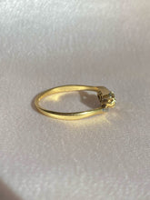 Load image into Gallery viewer, Antique 18k Platinum Crossover Old European Diamond Ring