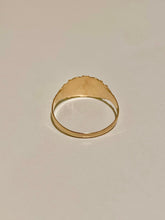 Load image into Gallery viewer, Antique 10k Turquoise Pearl Gypsy Trilogy Ring