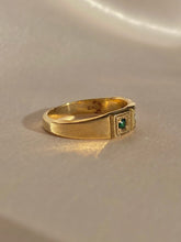 Load image into Gallery viewer, Vintage 10k Emerald Diamond Paneled Gypsy Band