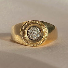 Load image into Gallery viewer, Vintage 10k Circle Diamond Cluster Ring