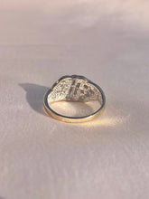 Load image into Gallery viewer, Vintage 10k Baguette Diamond Cluster Ring 1.00 cts