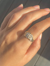 Load image into Gallery viewer, Vintage 10k Baguette Diamond Cluster Ring 1.00 cts