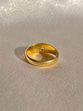 Load image into Gallery viewer, Antique 18k Diamond Solitaire Gypsy Ring 1887