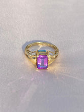 Load image into Gallery viewer, Vintage 10k Topaz Amethyst Swivel Ring