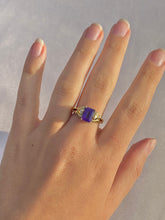 Load image into Gallery viewer, Vintage 10k Topaz Amethyst Swivel Ring