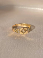 Load image into Gallery viewer, Antique 15k Pearl Starburst Gypsy Ring 1879