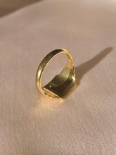 Load image into Gallery viewer, Vintage 9k Diamond Sunburst Signet Ring 1973